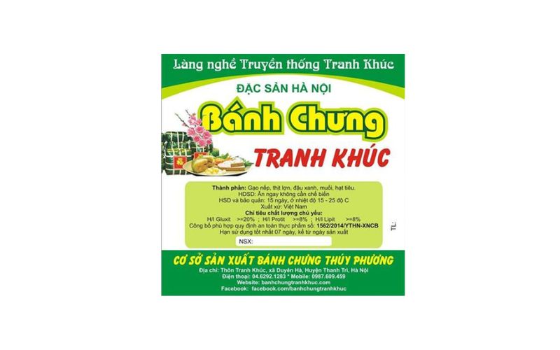 tem dán bánh chưng