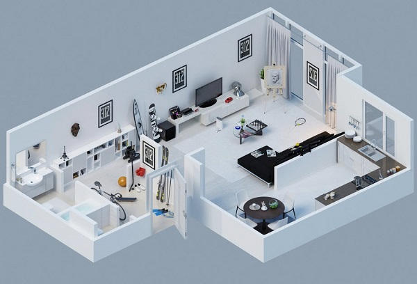 Hình ảnh Maket trong thiết kế 3D