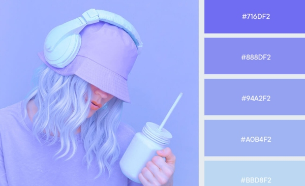 bảng phối màu pastel