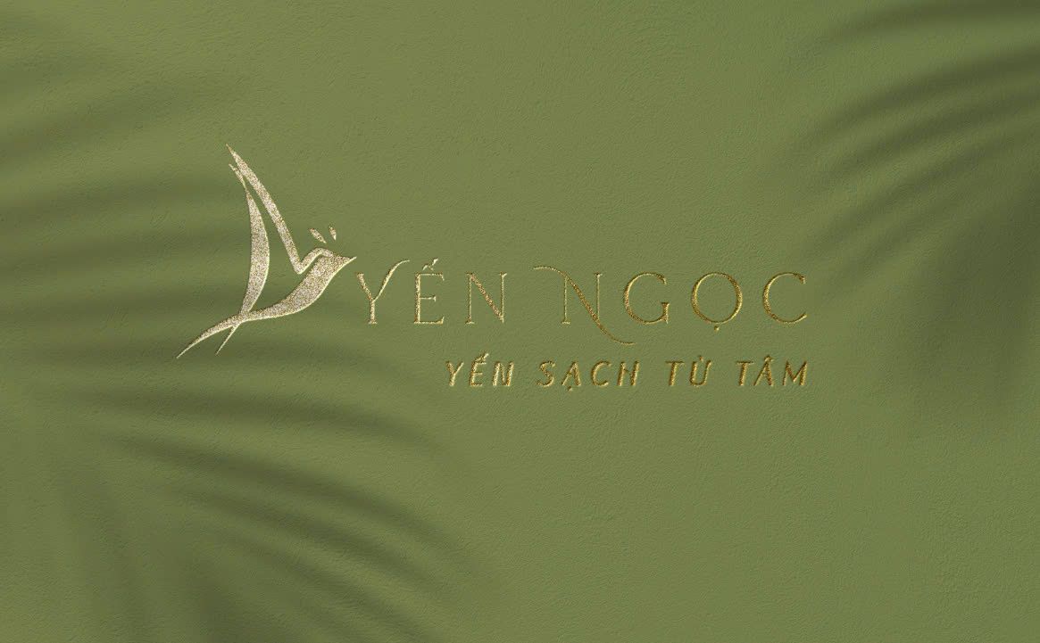 Logo Yến sào được ép nhiệt để bắt sáng Logo Yến sào được ép nhiệt để bắt sáng