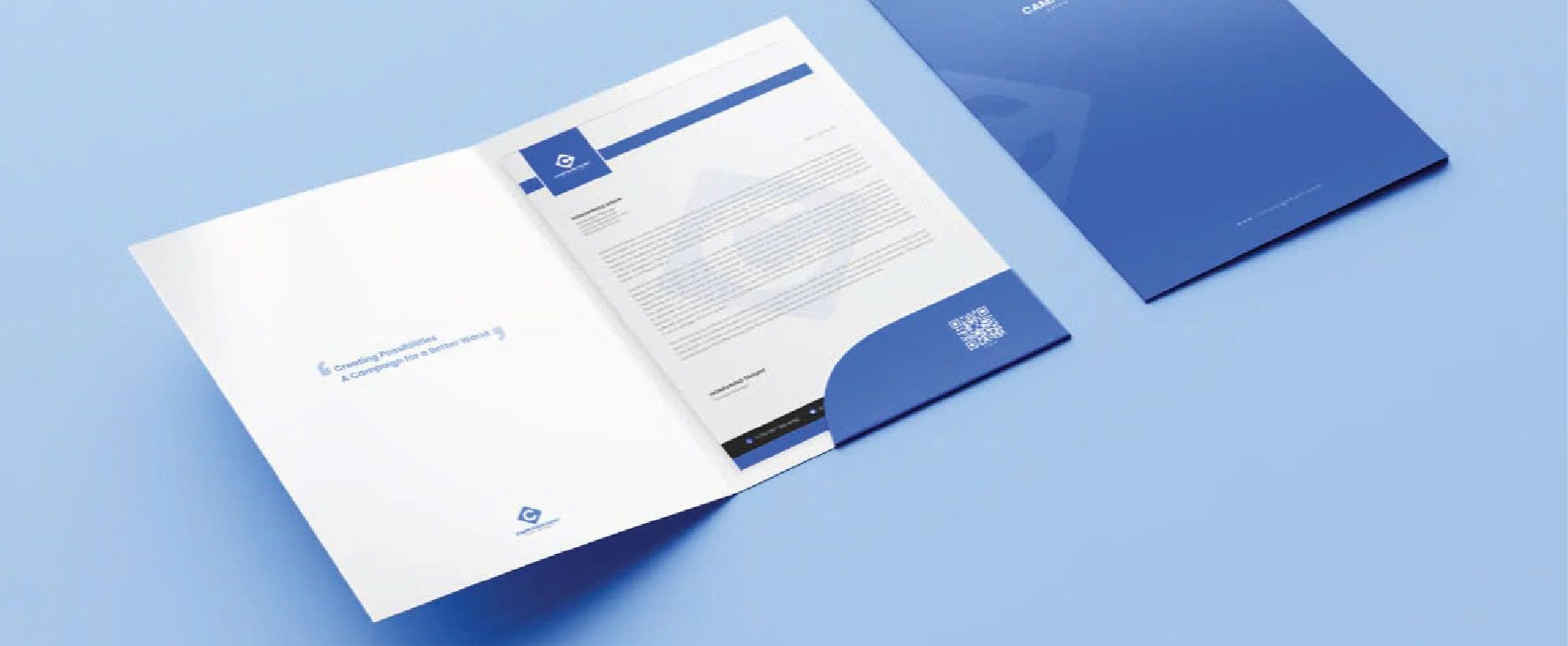 Mẫu folder lịch sự, nhã nhặn cho ngân hàng