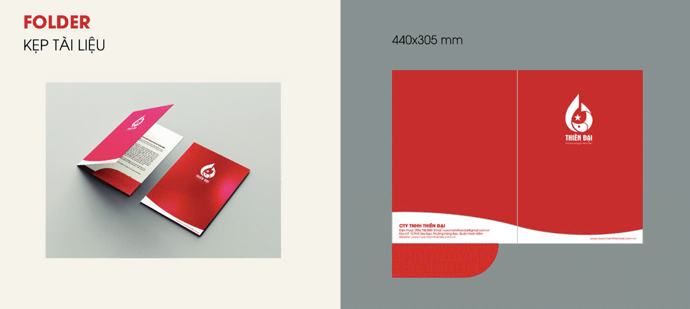 Mẫu in folder nổi bật cho ngành bất động sản