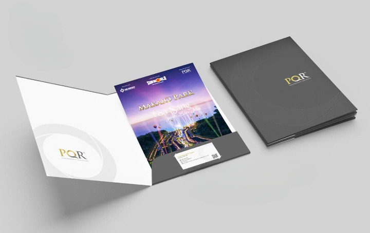 Mẫu folder một tai dán