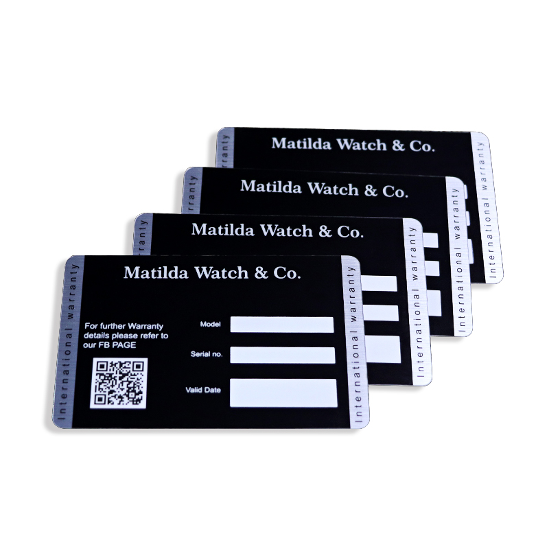 Mẫu phiếu bảo hành đồng hồ, phụ kiện cao cấp có tích hợp mã QR Mẫu phiếu bảo hành đồng hồ, phụ kiện cao cấp có tích hợp mã QR