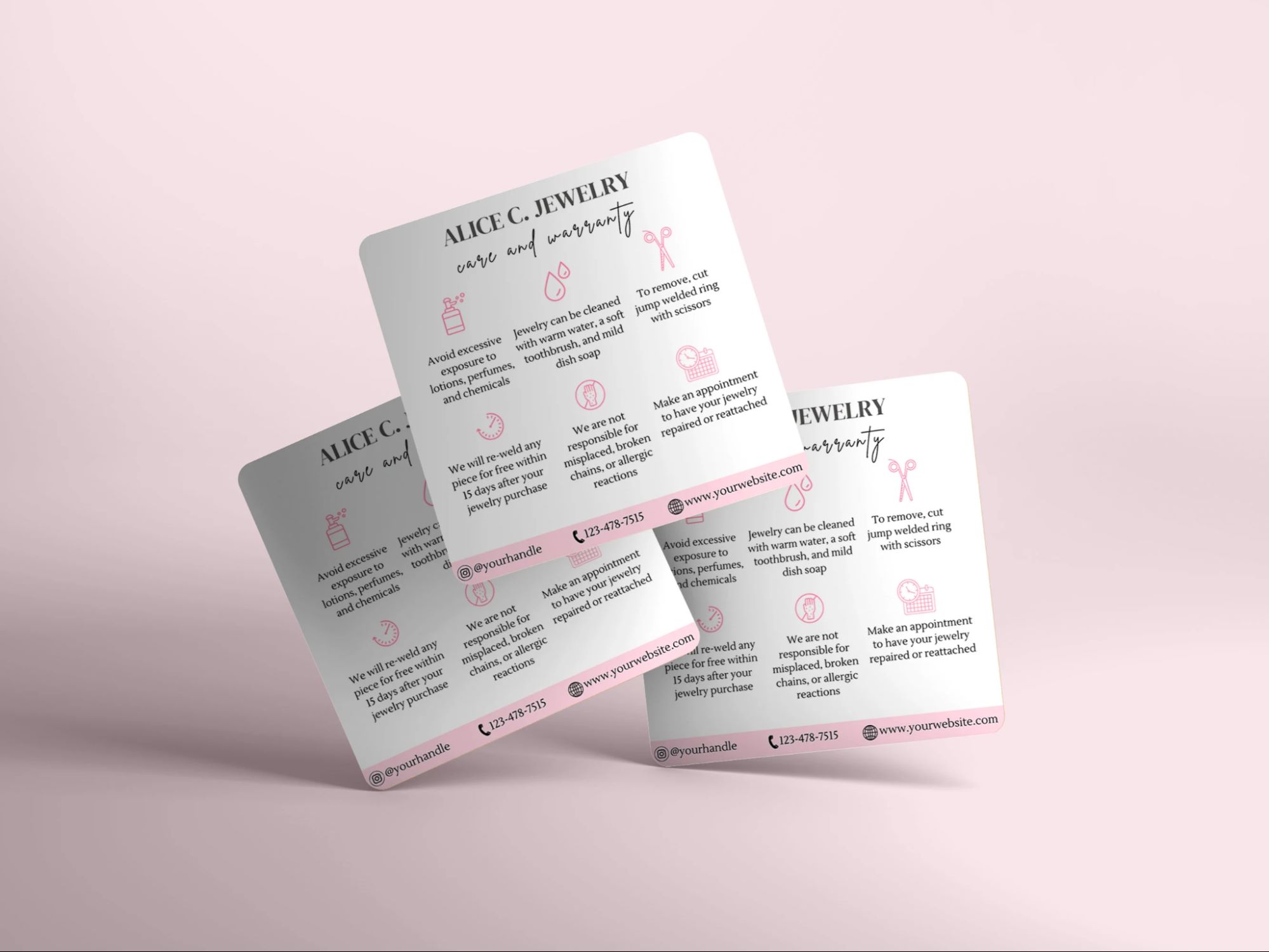 Mẫu phiếu bảo hành nhẹ nhàng, tinh tế mẫu phiếu bảo hành thiết kế nhẹ nhàng