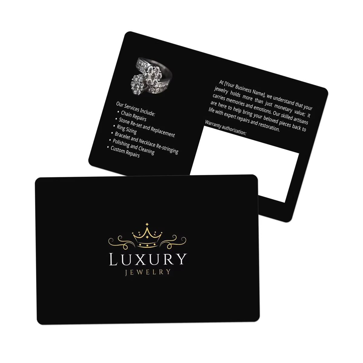 Mẫu phiếu bảo hành trang sức cao cấp mẫu phiếu bảo hành trang sức cao cấp