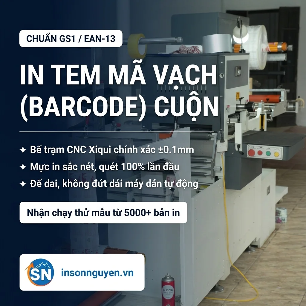 Dịch vụ in tem nhãn mã vạch B2B chuyên nghiệp tại Sơn Nguyên