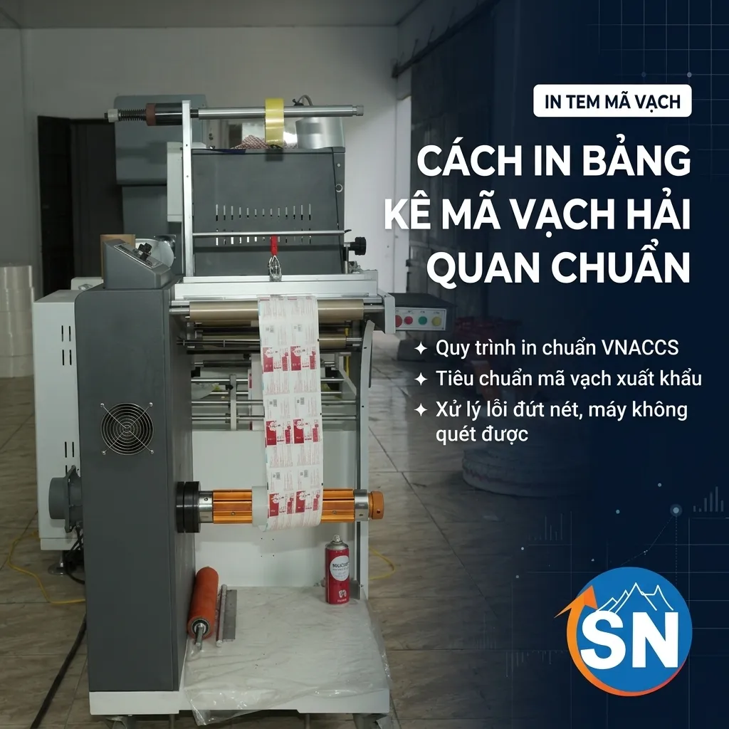 Hướng dẫn in bảng kê mã vạch hải quan chuẩn VNACCS