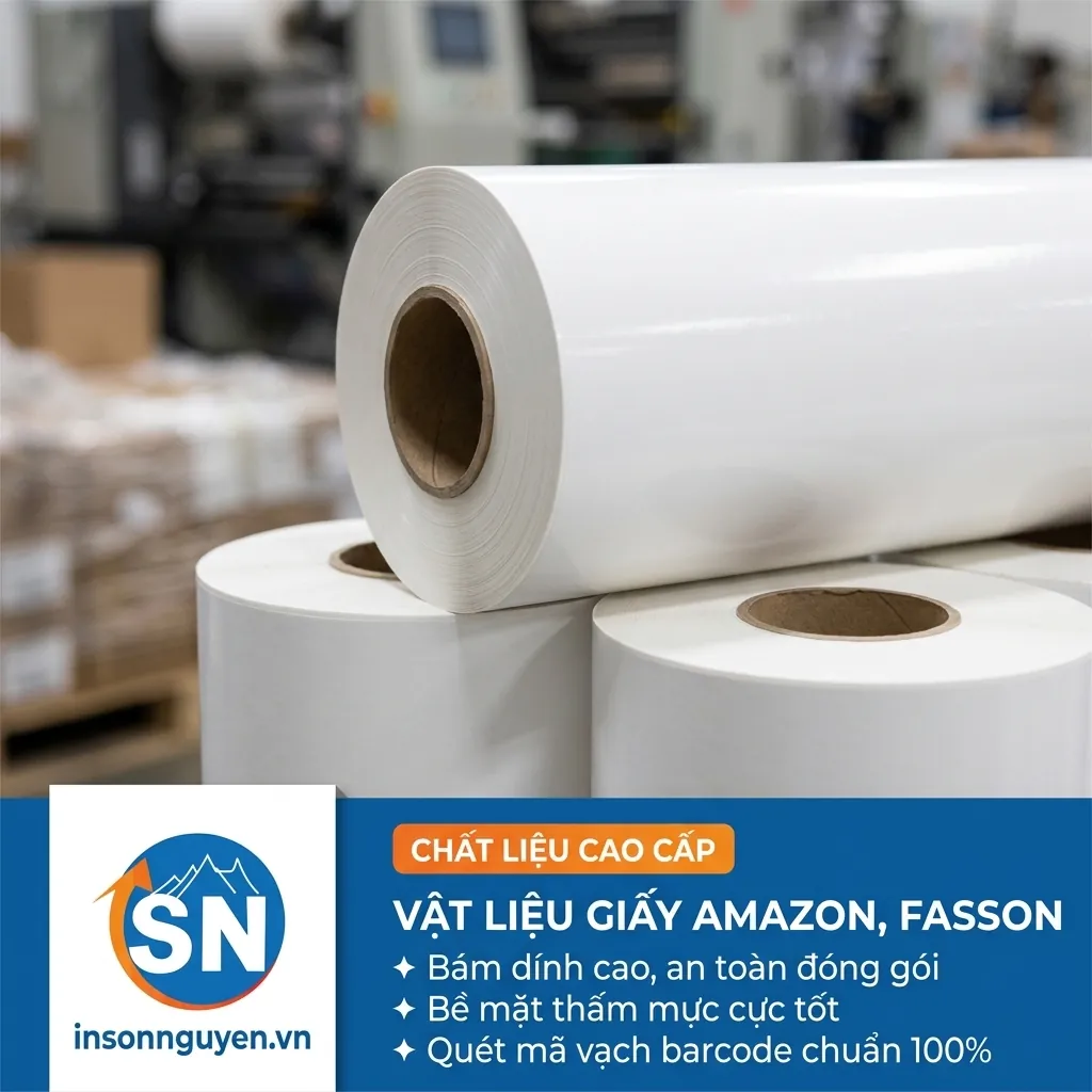 in tem nhãn decal giấy thực phẩm mỹ phẩm sắc nét