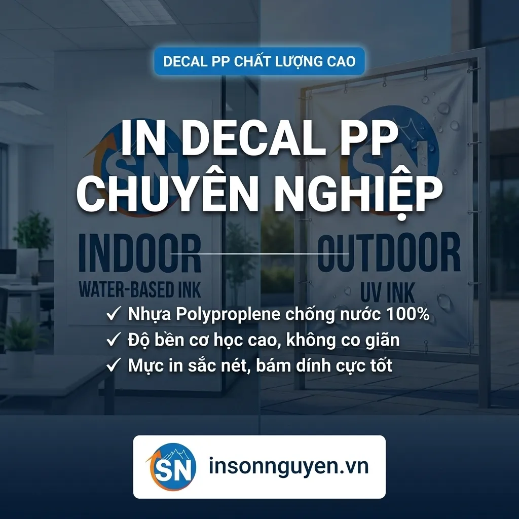 in decal pp cuộn dán máy và khổ lớn chống nước