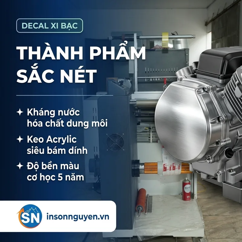 Tem decal xi bạc thành phẩm