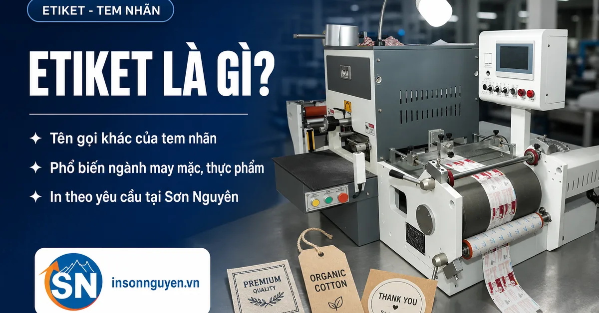 Etiket là gì - tem nhãn dán trên sản phẩm