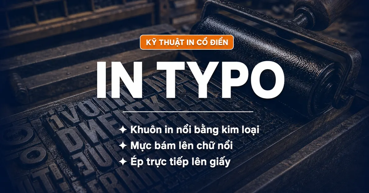 Công nghệ in Typo là gì - khuôn in nổi