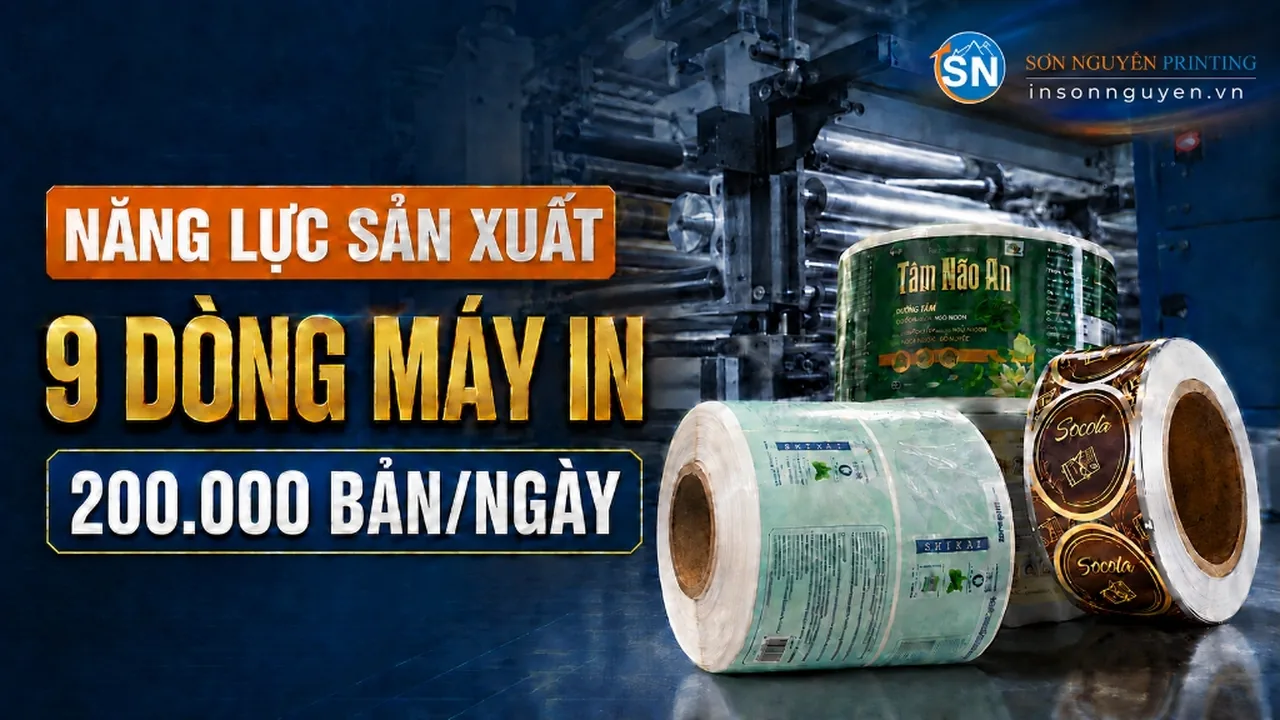 Năng lực sản xuất xưởng in Sơn Nguyên